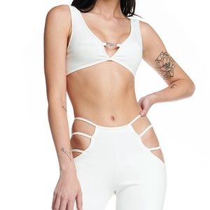I.AM.GIA White Lucid Top
